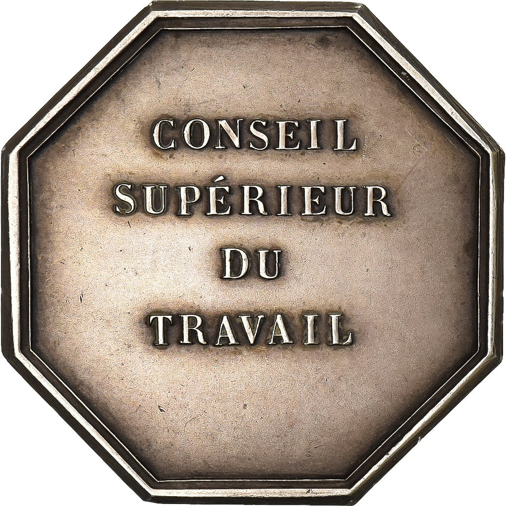 Frankrijk, Betaalpenning, Conseil Supérieur du Travail, 1939, Zilver, UNC-