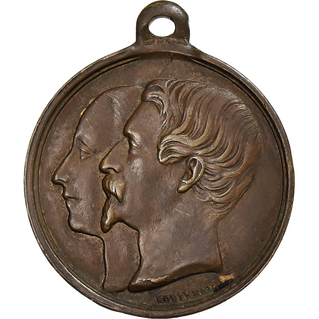 Francja, medal, Mariage de Napoléon III et Eugénie à Notre Dame, 1853
