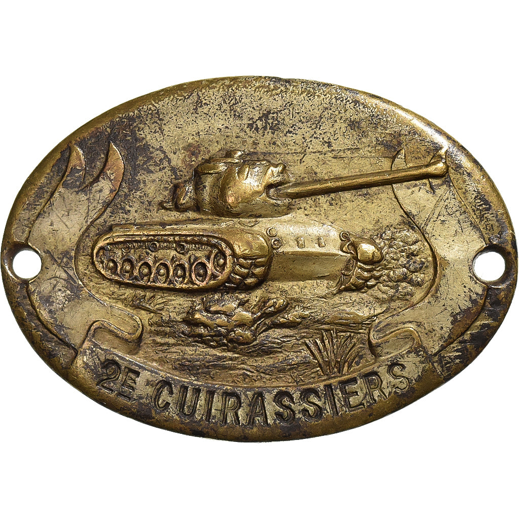 Francia, medaglia, 2ème Cuirassiers, Ottone, ATTRIBUEE, MB