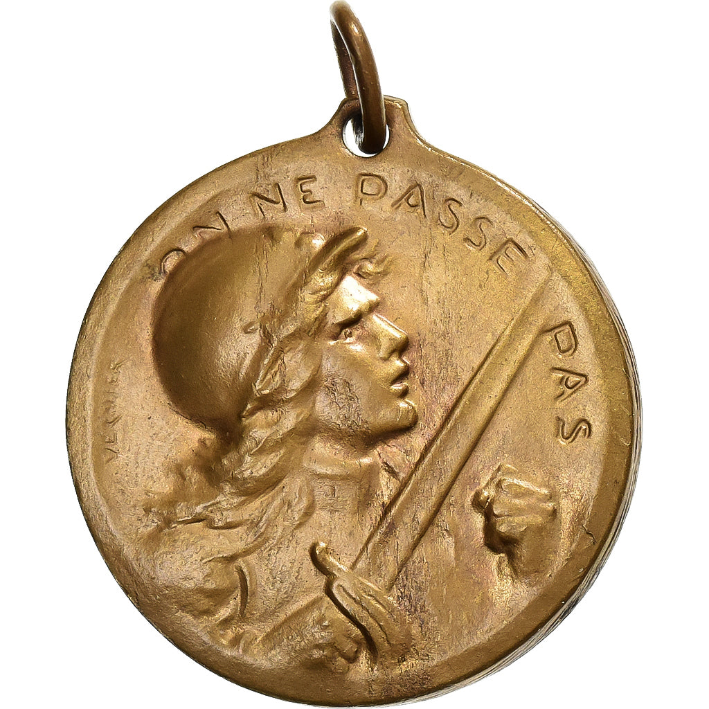 France, Verdun , On ne passe pas, WAR, Médaille, 1916, Excellent Quality