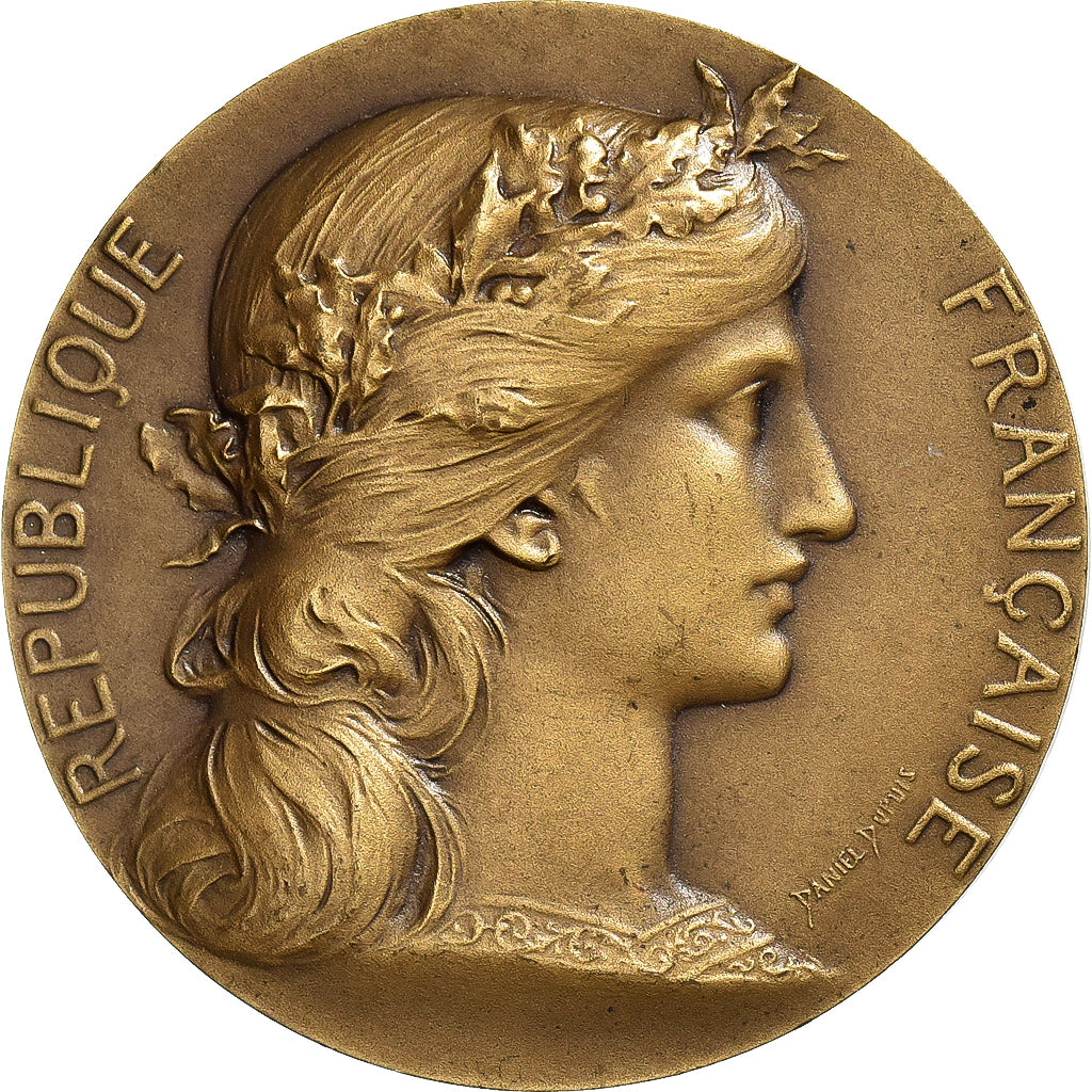 Francia, medaglia, Offert par Georges Bureau, Député, n.d., Bronzo, SPL