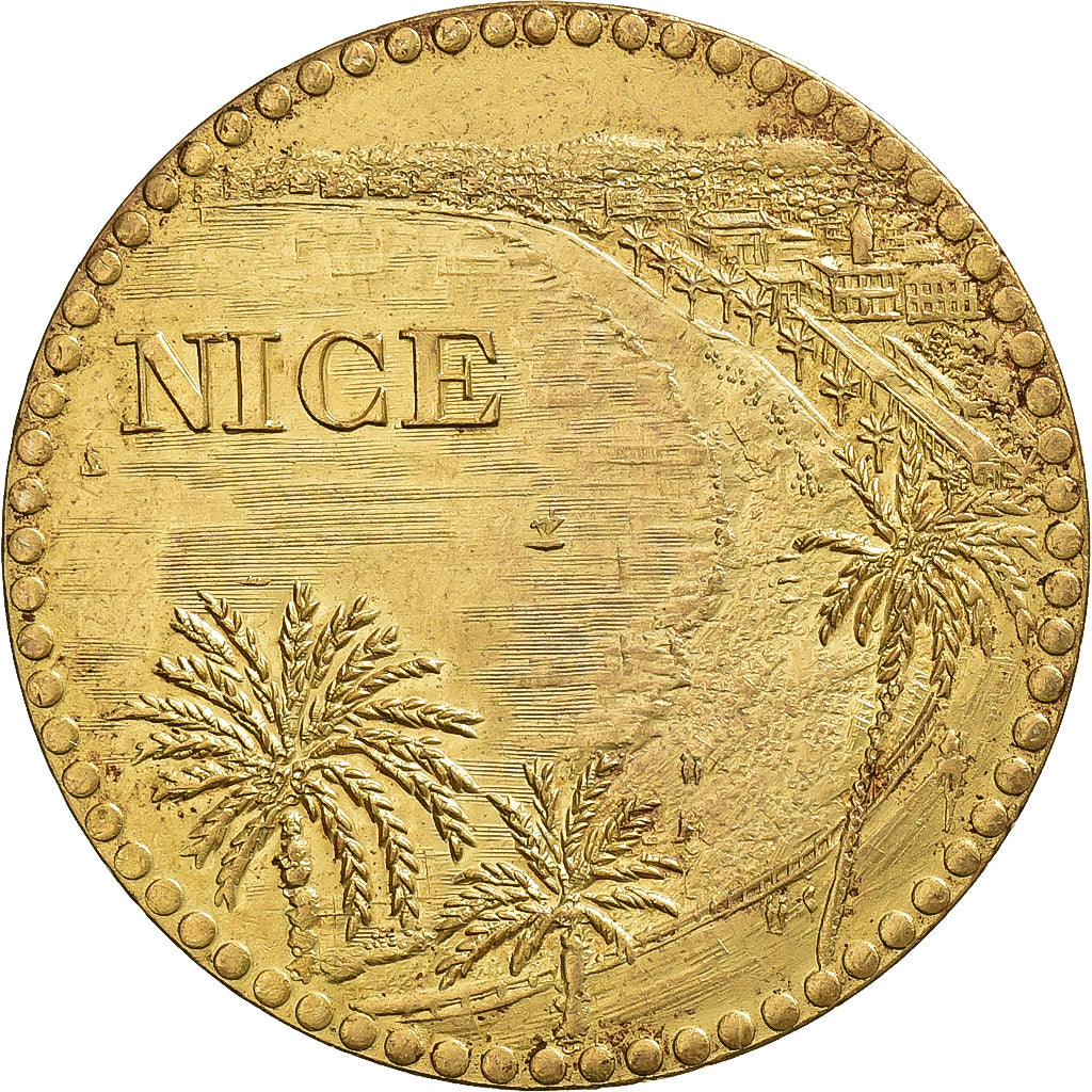 France, Token, Ville de Nice, Cupro-aluminium-nickel, AU(55-58)