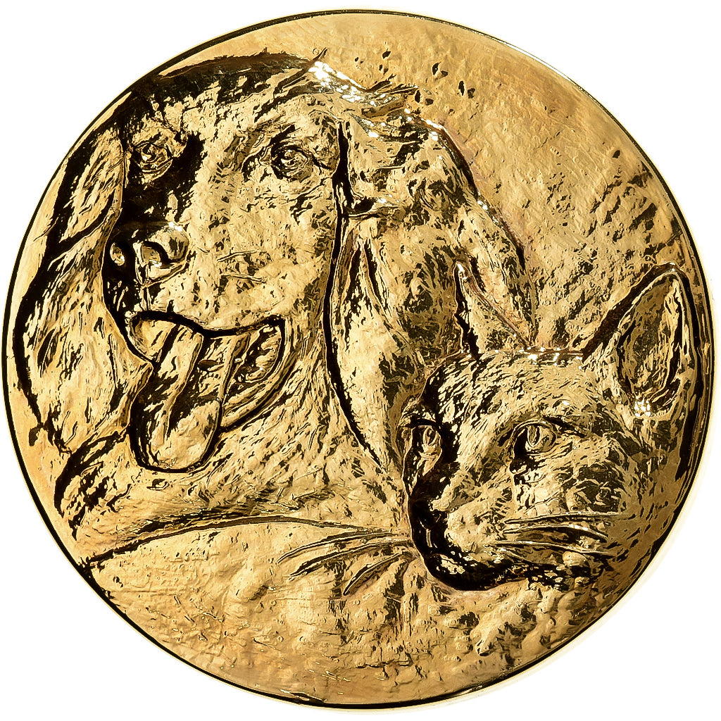 Frankrijk, Medaille, Unisabi, Nourriture pour Animaux, Gilt Metal, ZF