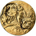 Frankrijk, Medaille, Unisabi, Nourriture pour Animaux, Gilt Metal, ZF