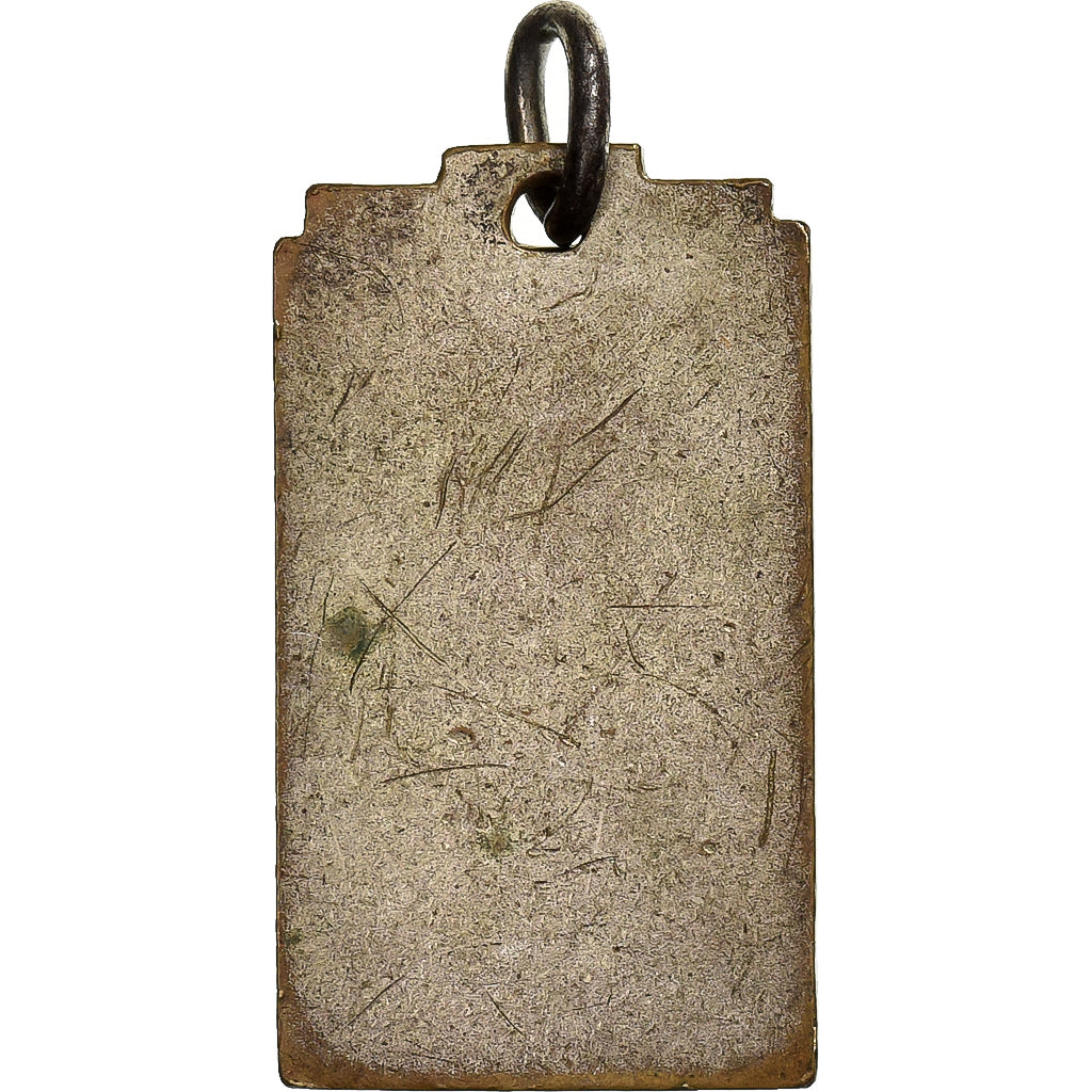 Francja, medal, USEP, Football, Silvered Metal, VF(20-25)