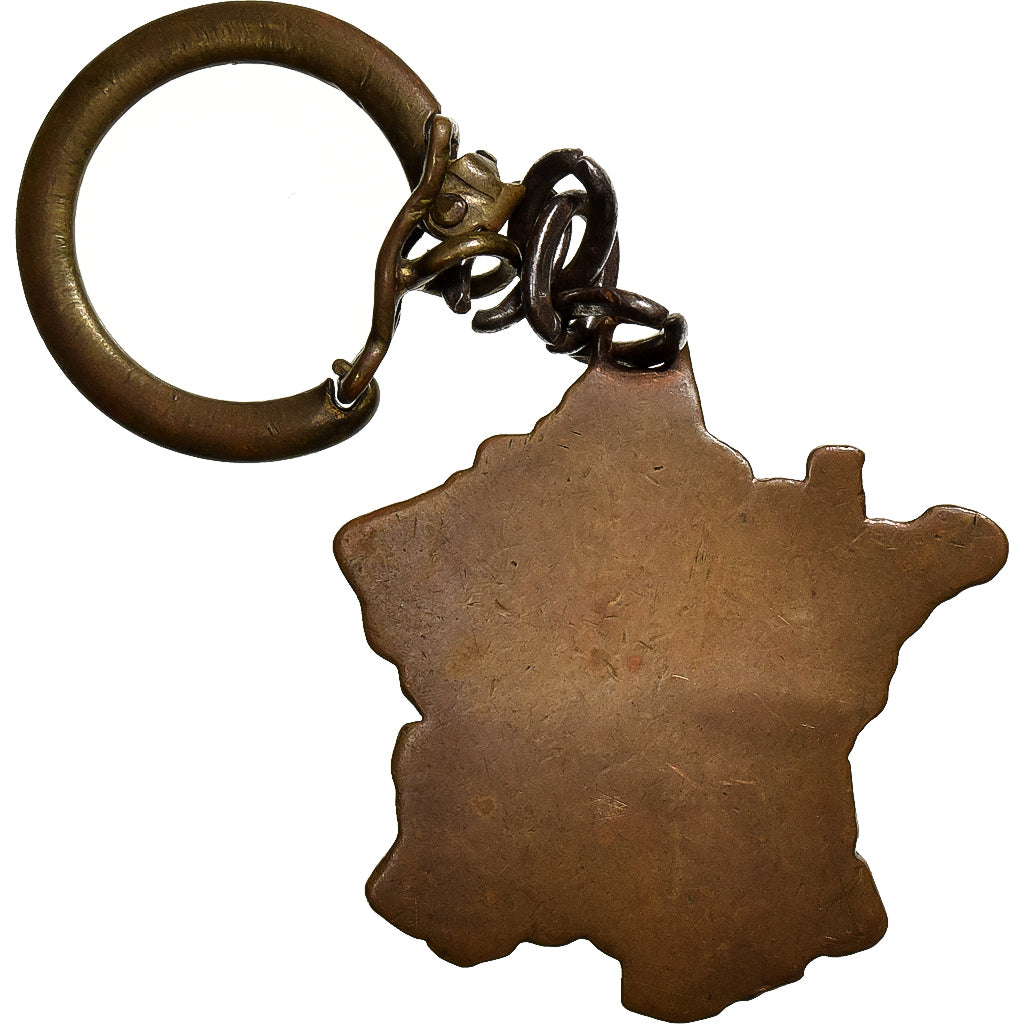 França, Porte-Clés, Régions de France, Latão, VF(20-25)