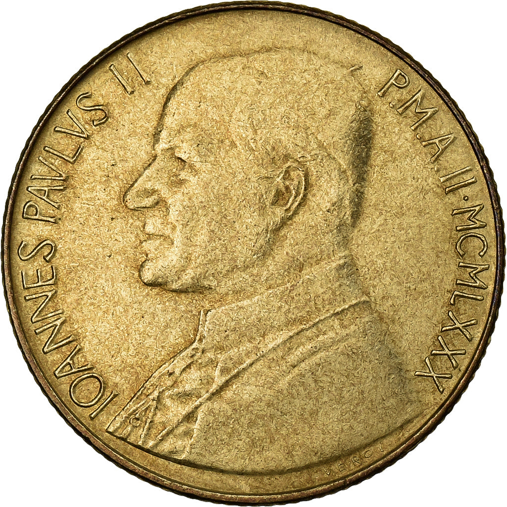 Vaticaanstad, John Paul II, 200 Lire, 1979 - Anno I, Rome, Aluminum-Bronze, PR