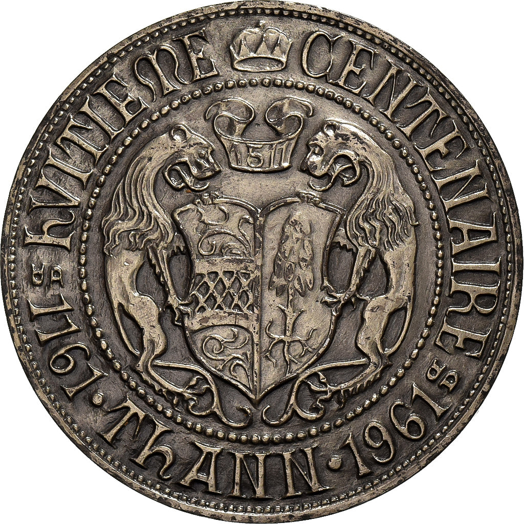 Francia, medaglia, Huitième Centenaire de la Ville de Thann, 1961, Argento, SPL