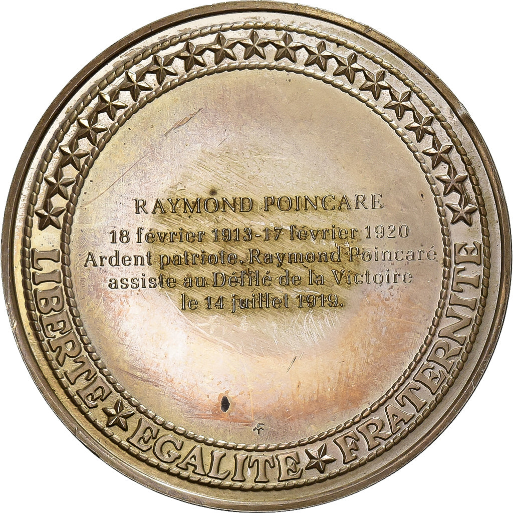 Francia, medaglia, Raymond Poincaré, Président de la République, Argento, BB+