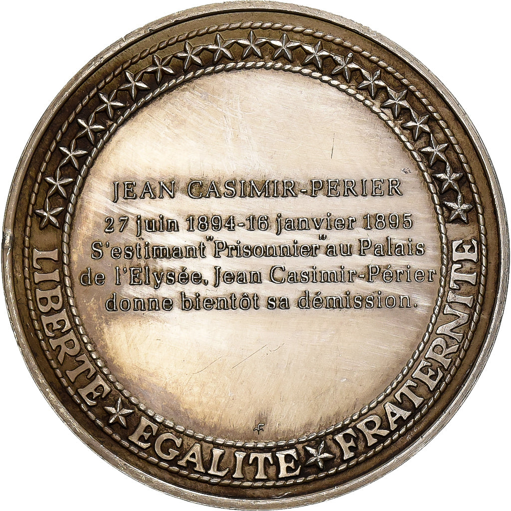 Francia, medalla, Casimir Périer, Président de la République, Plata, MBC+