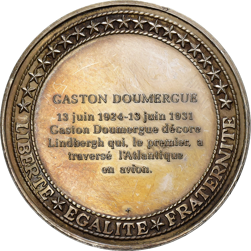 Frankreich, Medaille, Les Présidents de la République, Gaston Doumergue