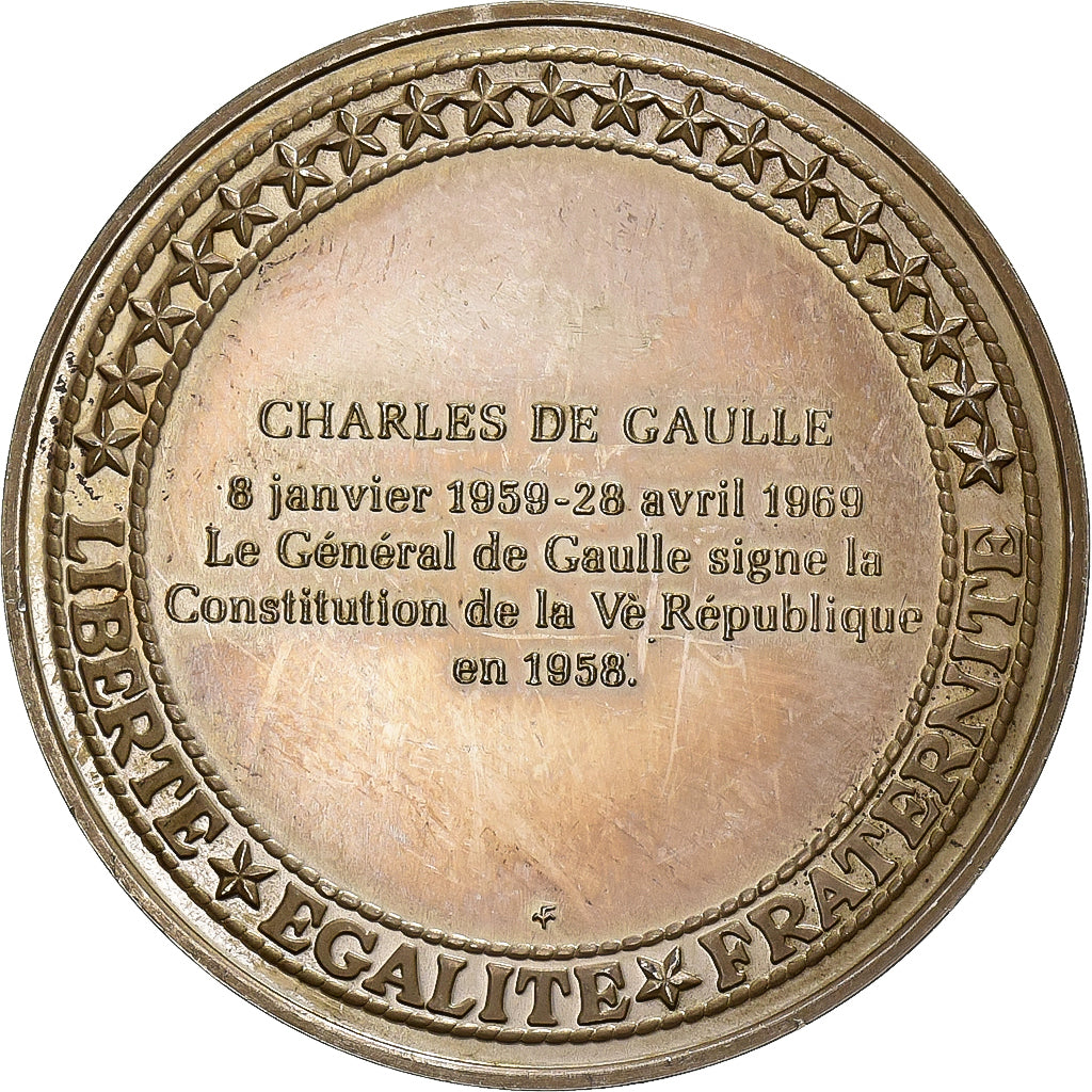 Frankreich, Medaille, Général de Gaulle, Président de la République, Silber