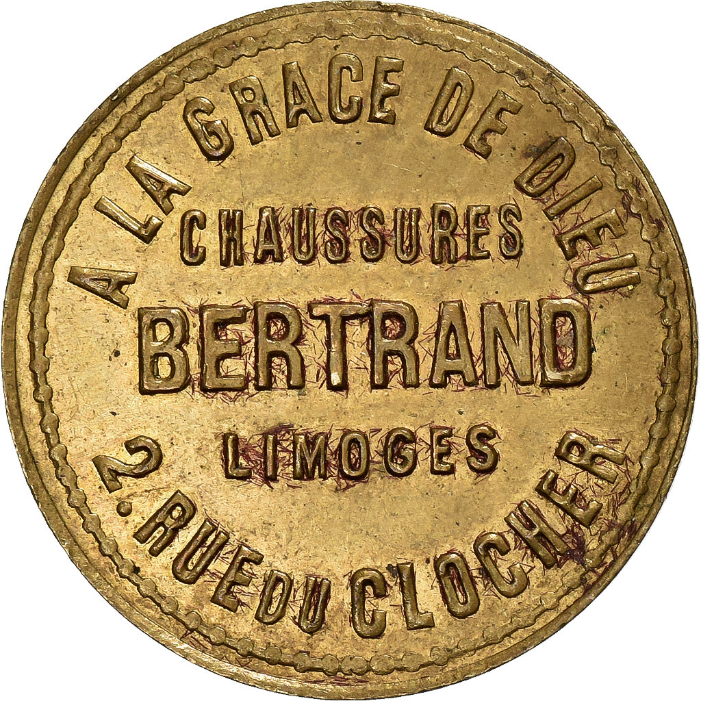 Francia, Compagnie des Tramways Electriques, 10 Centimes, Limoges, SPL-, Ottone