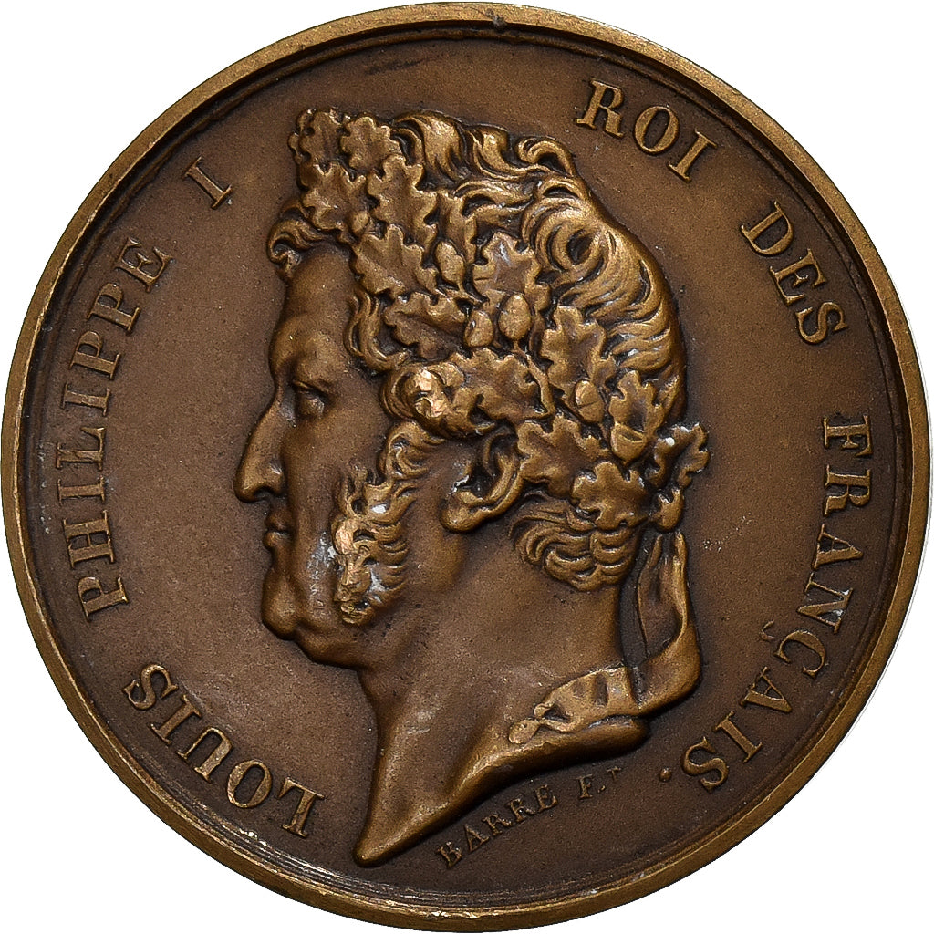 Francia, medaglia, Loui-Philippe Ier, Achèvement de l'Arc de Triomphe, 1836