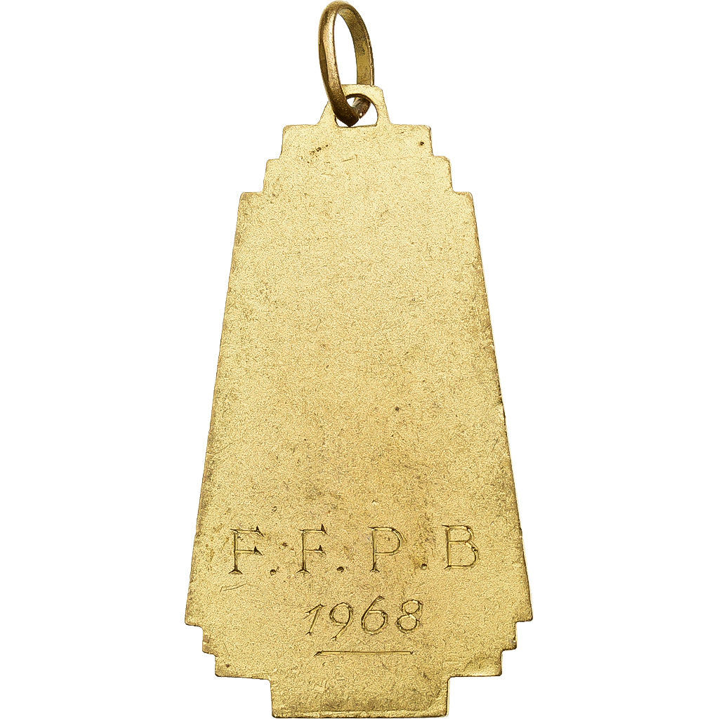 Frankrijk, Medaille, Fédération Française de Pelote Basque, 1968, Tin, ZF+