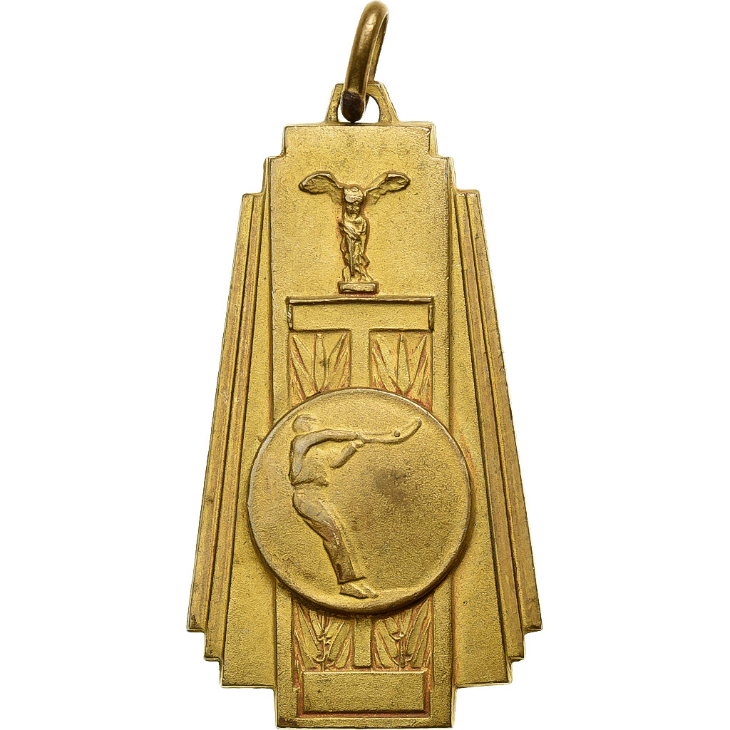 France, Médaille, Fédération Française de Pelote Basque, 1968, Laiton, TTB+
