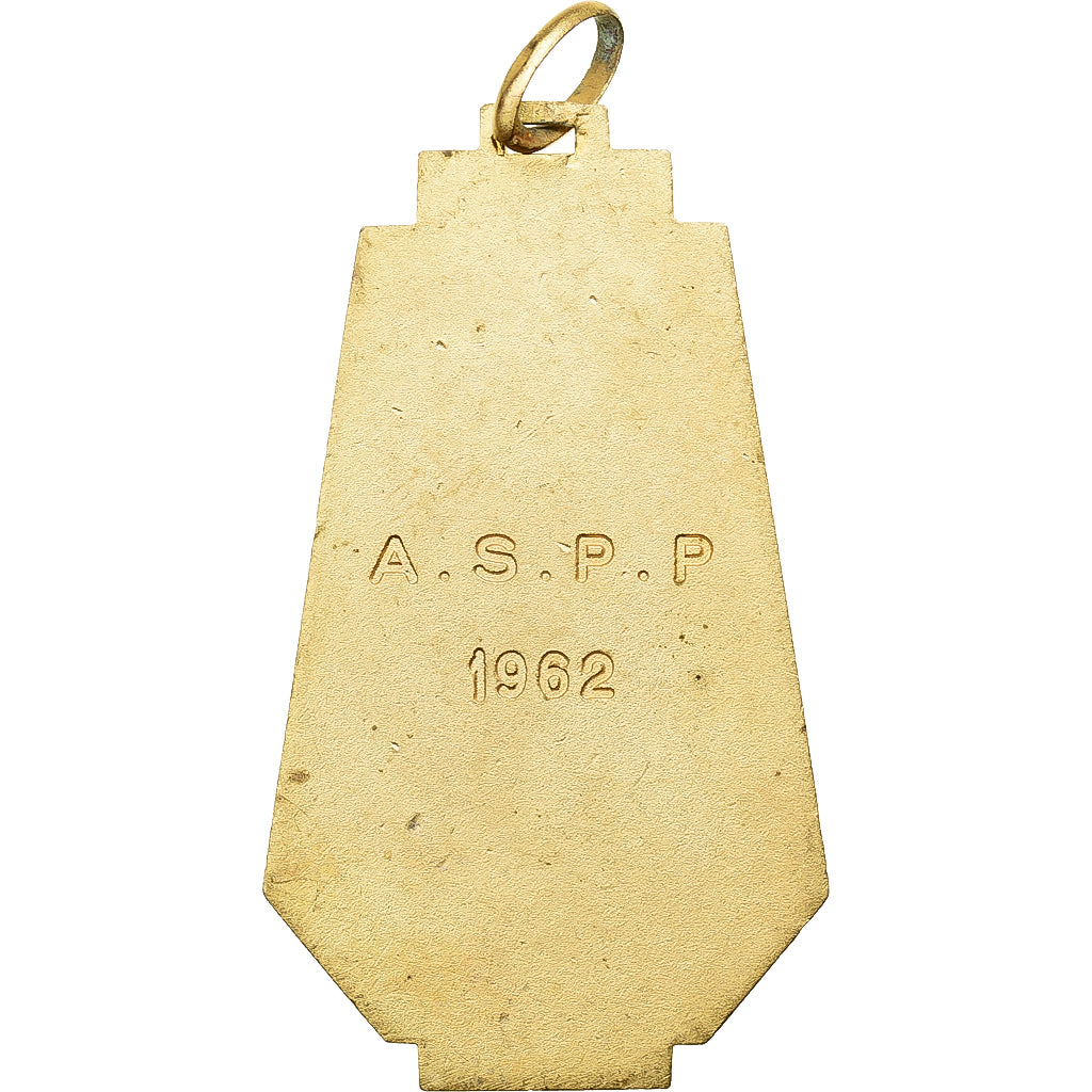 França, medalha, Association Sportive de Pelote Basque, 1962, Latão, AU(55-58)