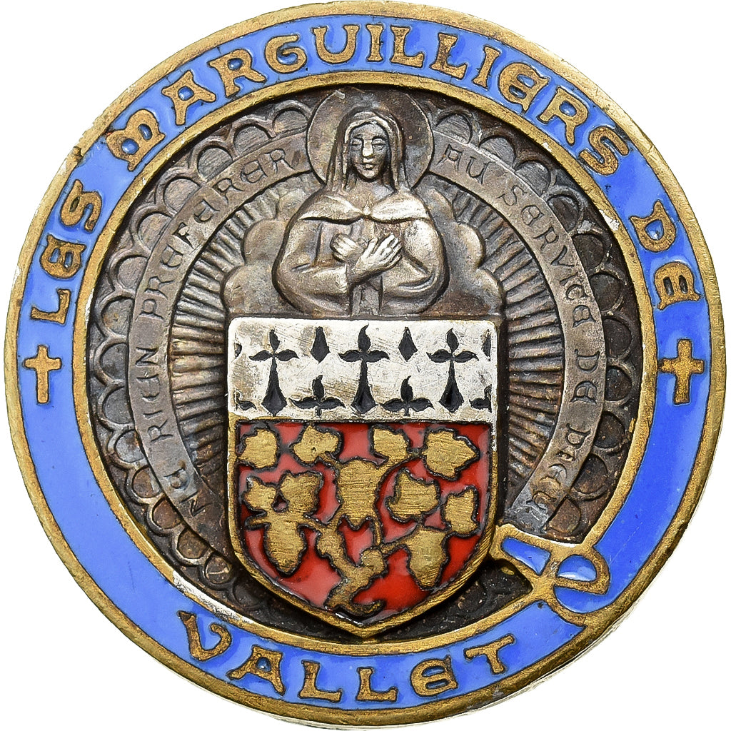 France, Les Marguilliers de Vallet, Boutonnière, Excellent Quality, Métal, 32
