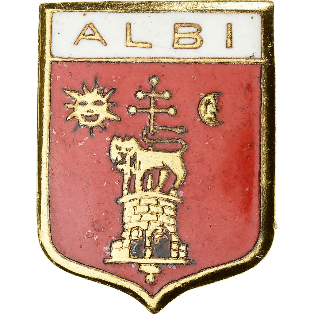 Francja, Broche, Ville d'Albi, Métal, AU(55-58)