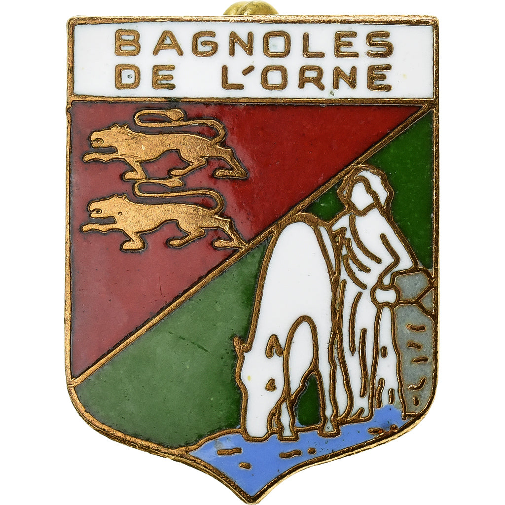 Francja, Broche, Ville de Bagnoles de l'Orne, Métal, AU(55-58)