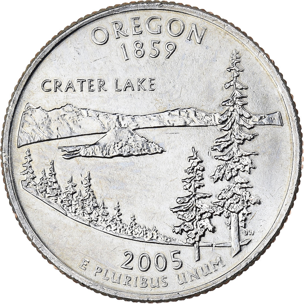 Stati Uniti, Quarter, Quarter Dollar, 2005, Philadelphia, Oregon 1859, Rame