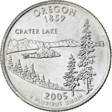 Stati Uniti, Quarter, Quarter Dollar, 2005, Philadelphia, Oregon 1859, Rame