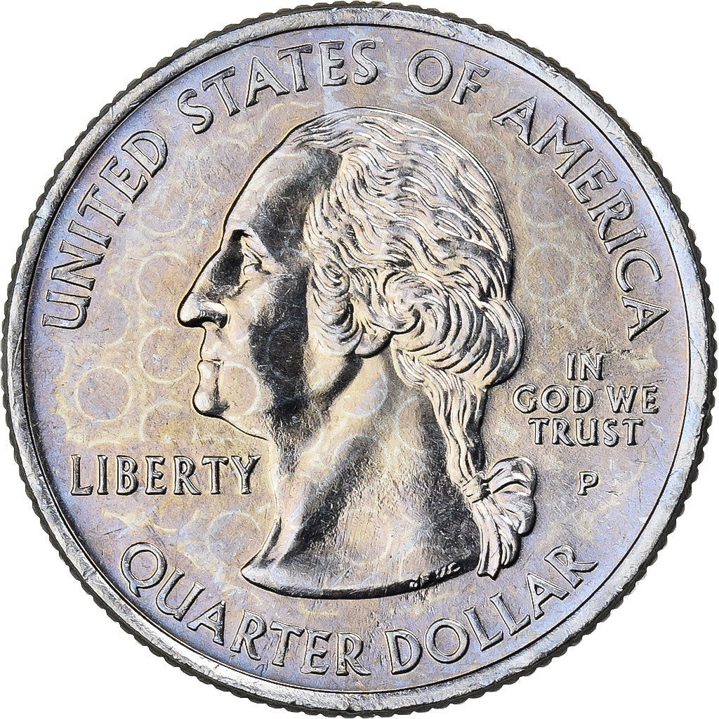 Stati Uniti, Quarter, Quarter Dollar, 2005, Philadelphia, Oregon 1859, Rame