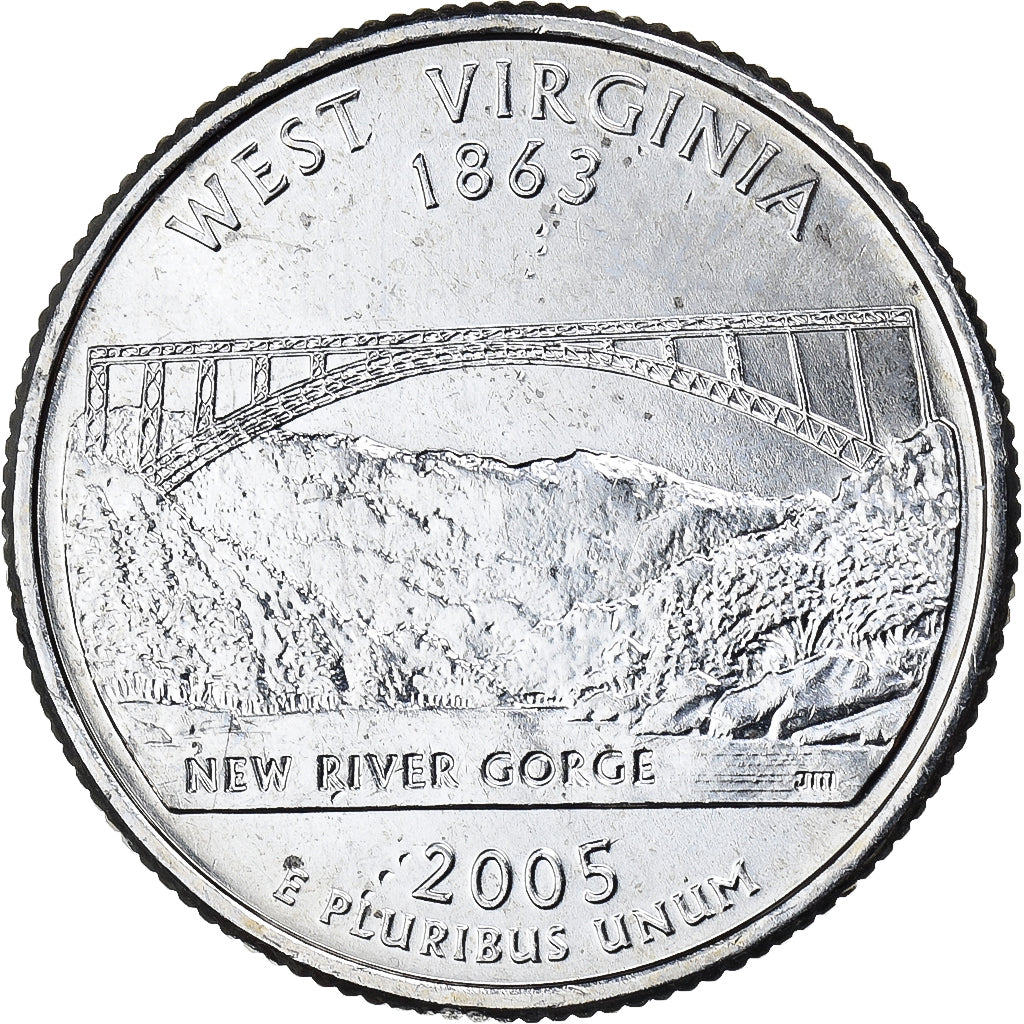 Estados Unidos da América, Quarter, Quarter Dollar, 2005, Philadelphia, West