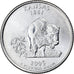 Stati Uniti, Quarter, Quarter Dollar, 2005, Denver, Kansas 1861, Rame ricoperto