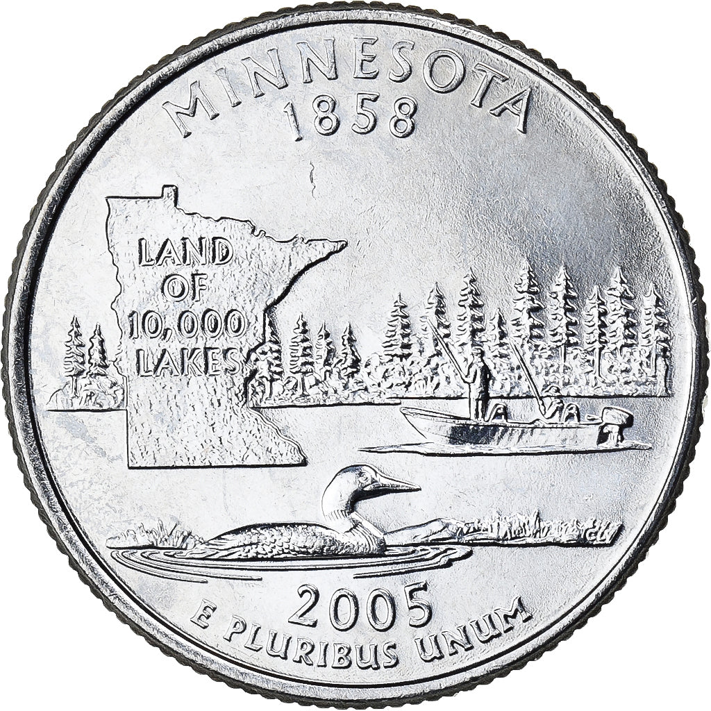 Estados Unidos da América, Quarter, Quarter Dollar, 2005, Denver, Minnesota
