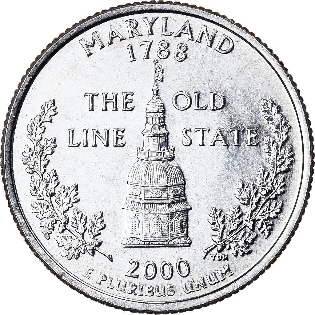 Verenigde Staten, Quarter, Quarter Dollar, 2000, Denver, Maryland 1788