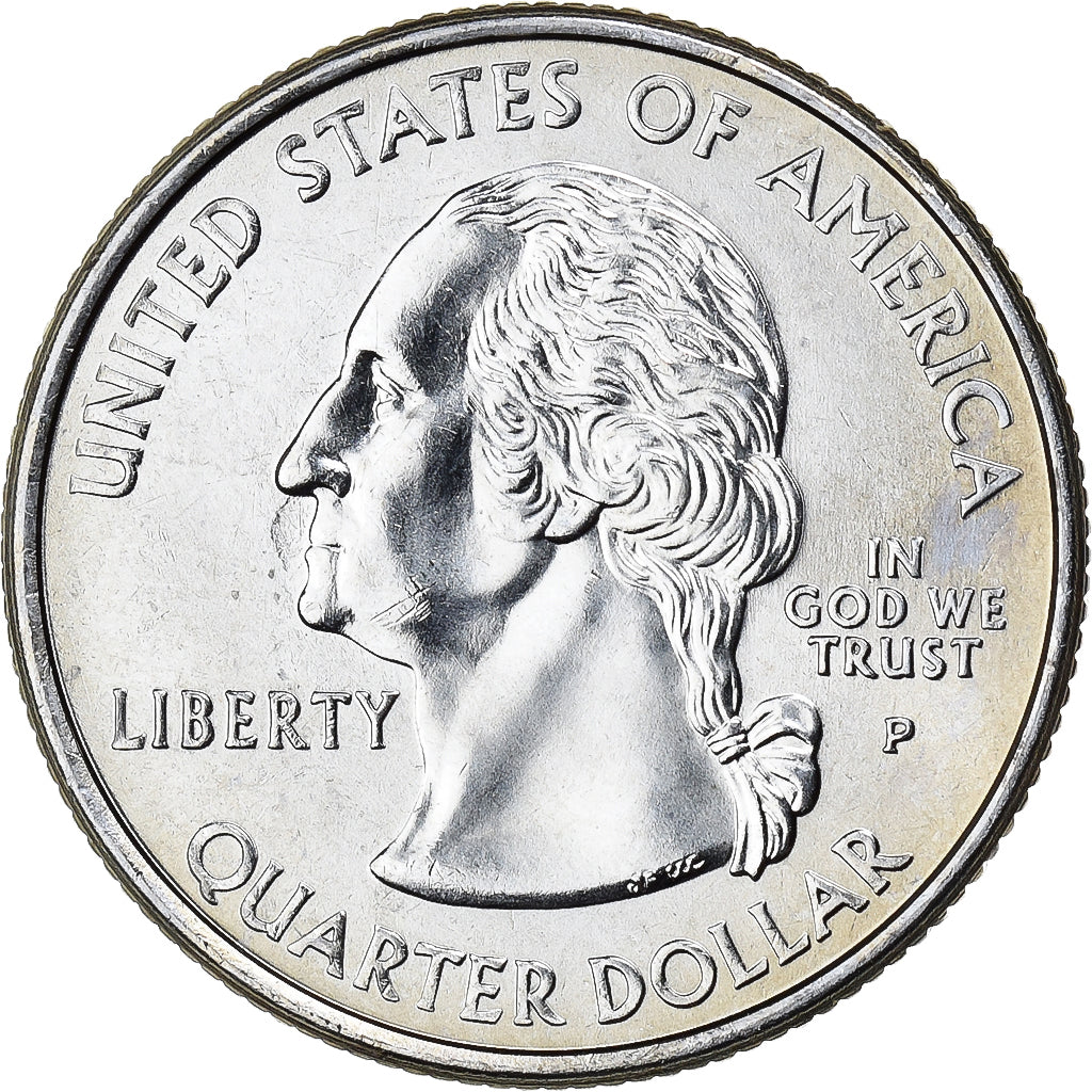Estados Unidos, Quarter, Quarter Dollar, 2001, Philadelphia, Rhode Island 1790