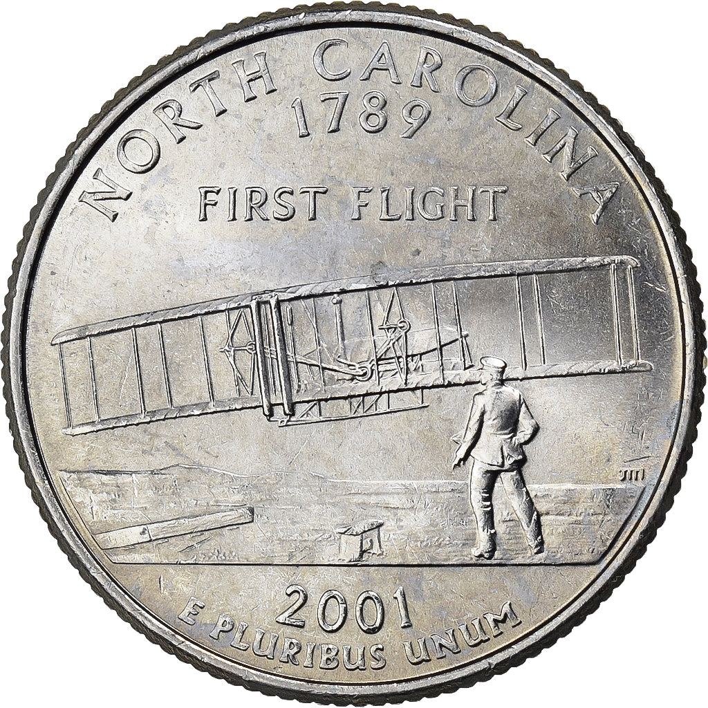 Verenigde Staten, Quarter, Quarter Dollar, 2001, Philadelphia, North Carolina