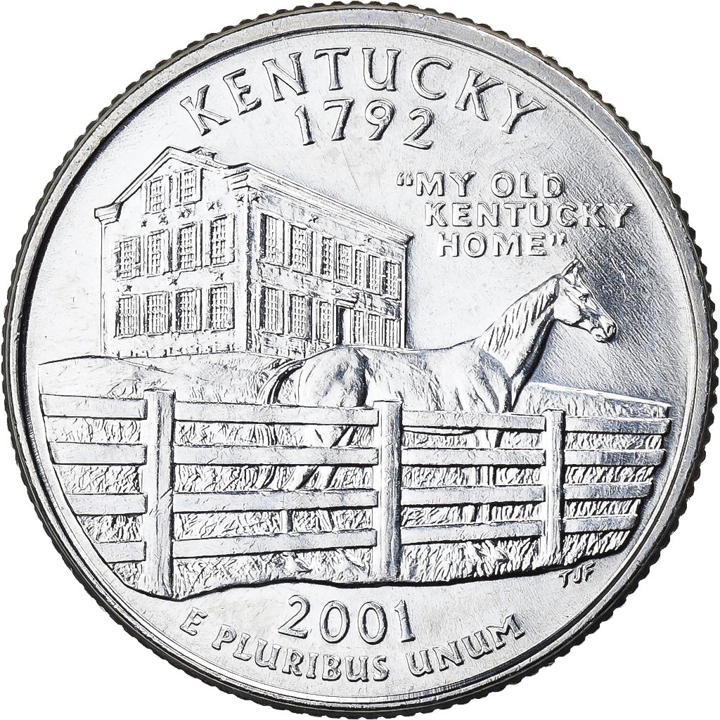 Verenigde Staten, Quarter, Quarter Dollar, 2001, Philadelphia, Kentucky 1792