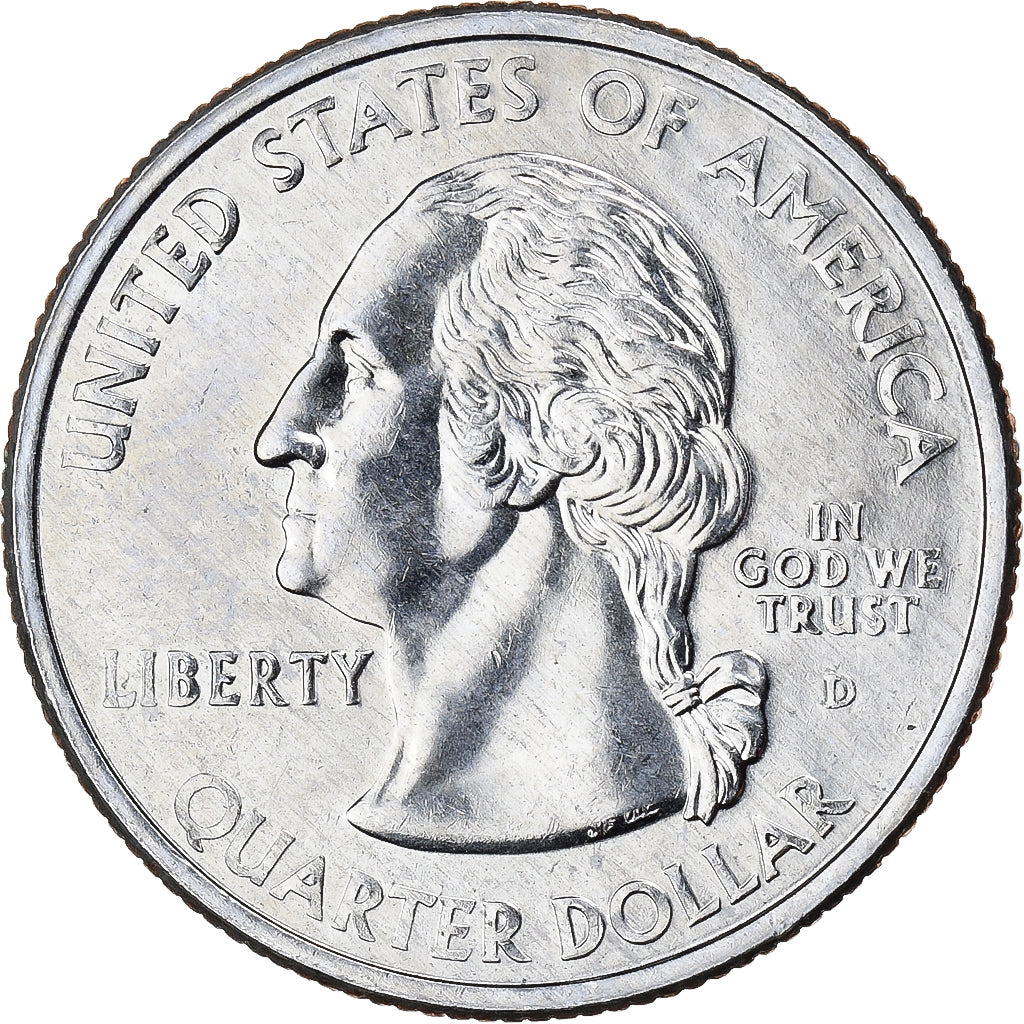 United States, Quarter, Quarter Dollar, 2002, Denver, INDIANA, Copper-Nickel