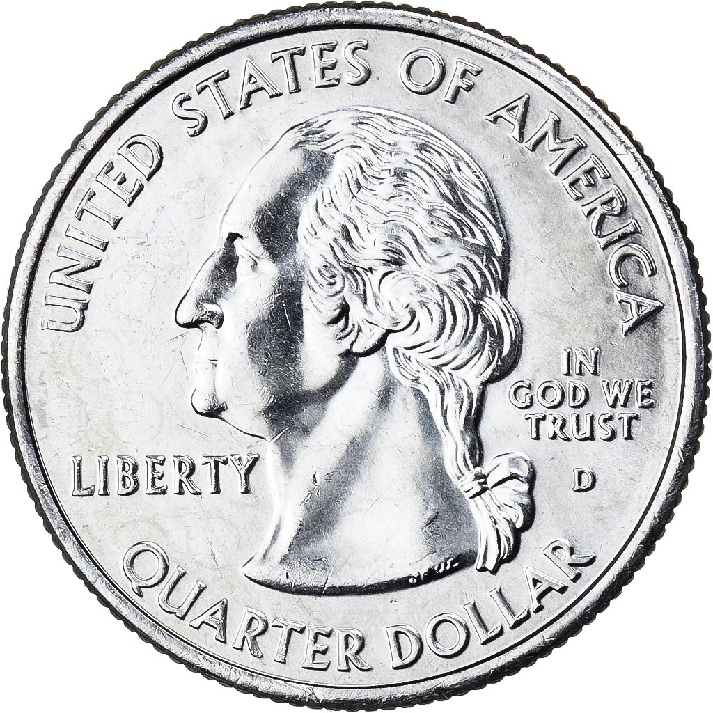 Stati Uniti, Quarter, Quarter Dollar, 2003, Denver, Maine 1820, Rame ricoperto