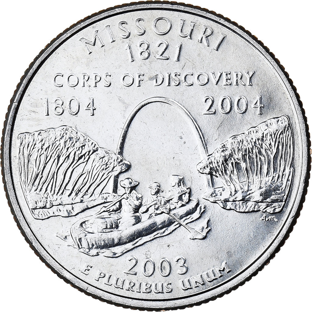 Stati Uniti, Quarter, Quarter Dollar, 2003, Denver, Missouri 1821, Rame