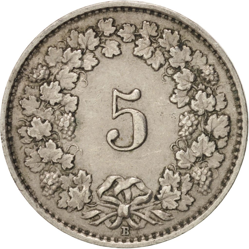 Coin, Switzerland, 5 Rappen, 1930, Bern, AU(50-53), Copper-nickel, KM:26