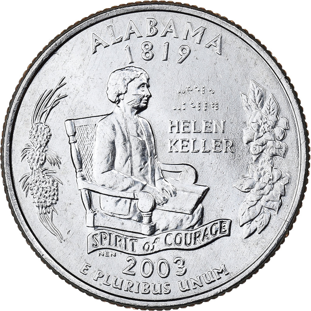 Estados Unidos da América, Quarter, Quarter Dollar, 2003, Denver, Alabama 1819