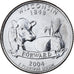 Stati Uniti, Quarter, Quarter Dollar, 2004, Denver, Wisconsin 1848, Rame
