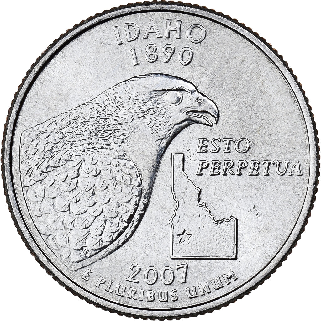 Vereinigte Staaten, Quarter, Quarter Dollar, 2007, Denver, Idaho 1890