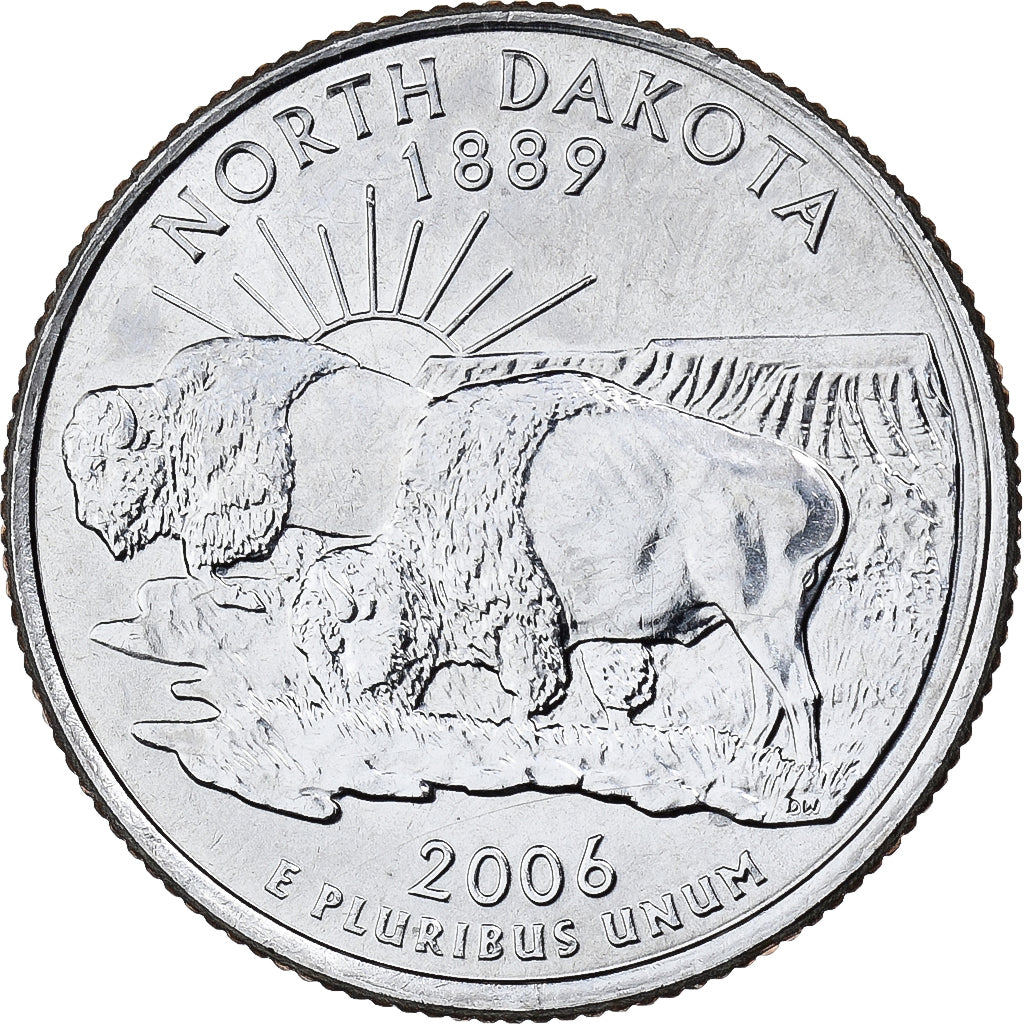 Verenigde Staten, Quarter, Quarter Dollar, 2006, Denver, North Dakota 1889