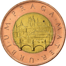Tschechische Republik, 50 Korun, 1993, Bi-Metallic, STGL, KM:1
