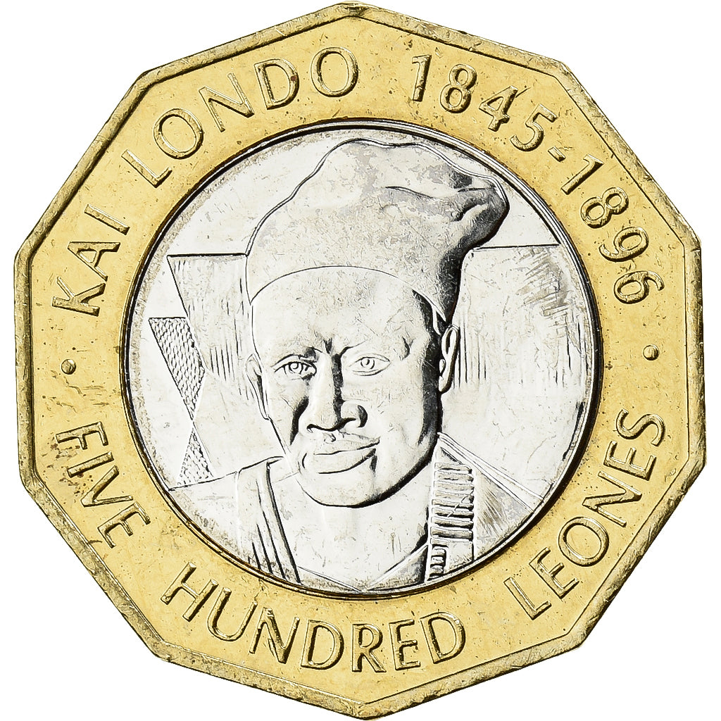 Sierra Leone, 500 Leones, 2004, Bi-Metallic, STGL, KM:296