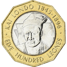 Sierra Leone, 500 Leones, 2004, Bi-Metallic, STGL, KM:296