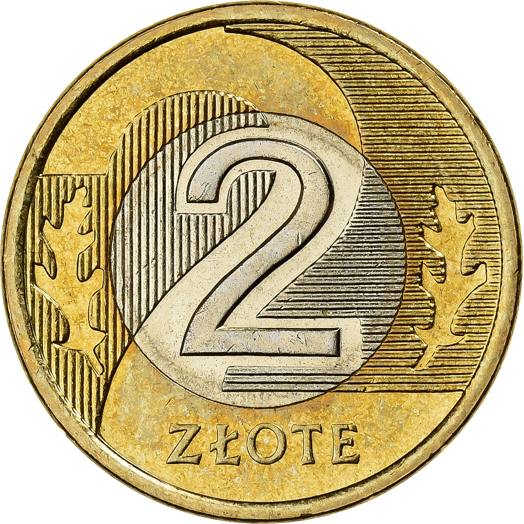 Polonia, 2 Zlote, 2007, Warsaw, Bi-metallico, SPL+, KM:283