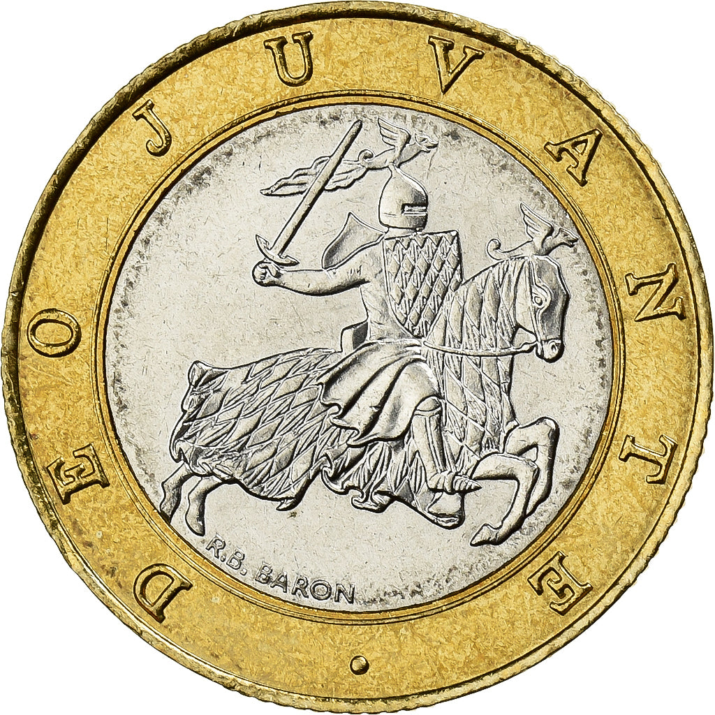Mónaco, Rainier III, 10 Francs, 2000, Bimetálico, MS(63), Gadoury:827, KM:163