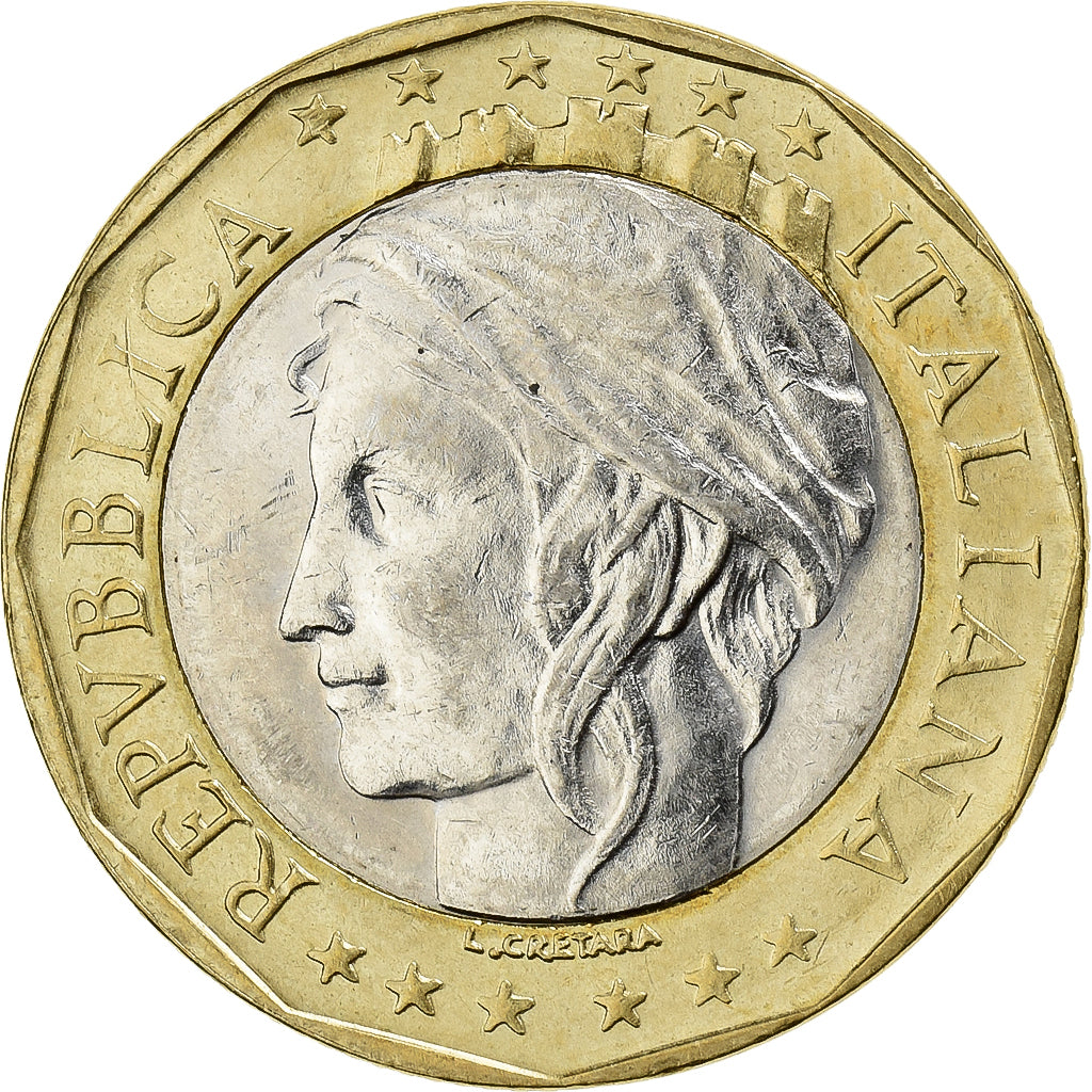 Italië, 1000 Lire, 1998, Rome, Bi-Metallic, PR, KM:194