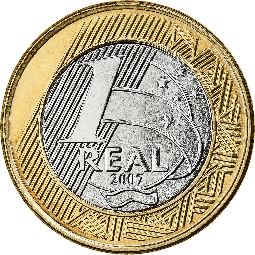 Brazylia, Real, 2008, Rio de Janeiro, Bimetaliczny, MS(64), KM:652a