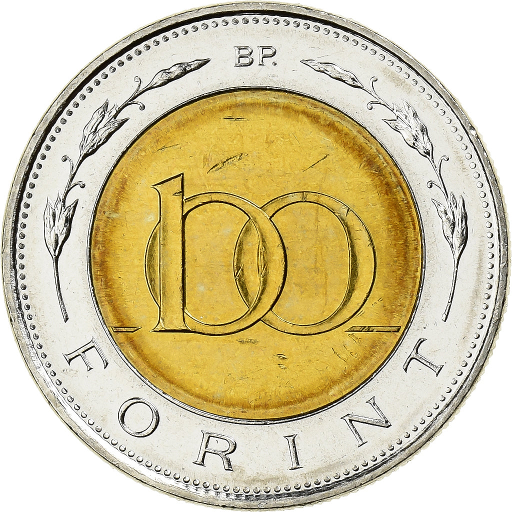 Ungarn, 100 Forint, 1998, Budapest, Bi-Metallic, UNZ, KM:721